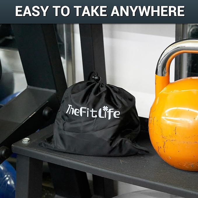 TheFitLife Resistance Bands with Handles - Designed for American Body Types, Exercise Workout Tubes for Men, Women, Includes Large Handles, Ankle Straps, Door Anchor, Fitness Levels-FlexoryFit