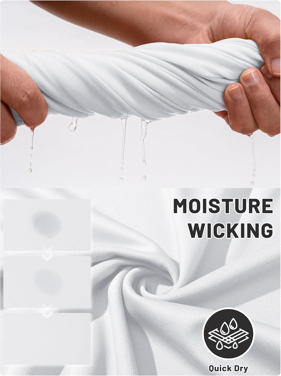 TACVASEN Mens Golf Shirt Dry Fit Mens Polo Shirts Short Sleeve Performance Golf Polos for Men with Collar Work Shirts