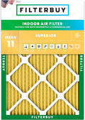 Filterbuy 20x21.5x1 Air Filter MERV 11 (MPR 1200) Allergen Defense Replacement (1-Pack), Electrostatic Pleated HVAC AC Furnace Filters, Made in USA (Actual Size: 19.88 x 21.50 x 0.75)