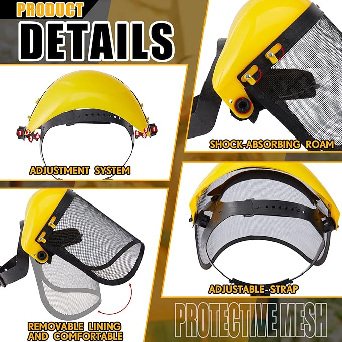 Amylove 8 Pcs Safety Face Shield - Image 3