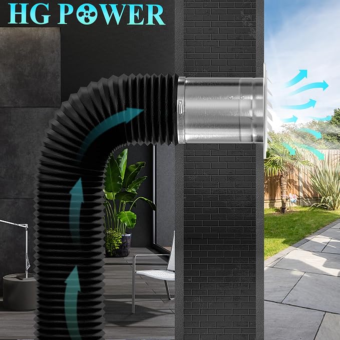 HG Power 4 Inch Soffit Vents, Stainless Steel Round Air Vent - Image 5
