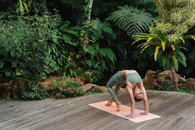 Yoga Design LAB | The Hand Towel | Premium Non Slip Hand Towel | Designed in Bali | Colorful Eco Printed + Quick Dry + Soft | Hot Yoga, Bikram, Ashtanga, Sport, Barre, Travel (Pearl)-FlexoryFit