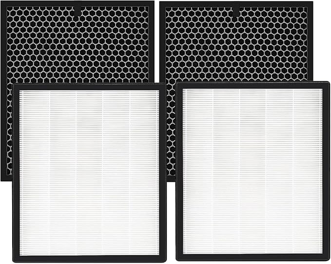 LV-PUR131 Replacement Filters Compatible with LEVOIT Air Purifier Models LV-PUR131s and LV-PUR13, LV-PUR131-RF, 2 Pack HEPA and Activated Carbon Filters