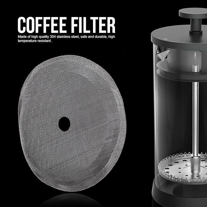 304 Stainless Steel Coffee Filter Mesh 5Pcs Set Portable Detachable Coffee Pot - Image 8