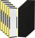 5 Pack FLT4825 HEPA Filter B Replacement with Activated Carbon Pre-Filters Compatible with Guardian Air Purifier AC4825 AC4300 AC4800 AC4900 AC4850