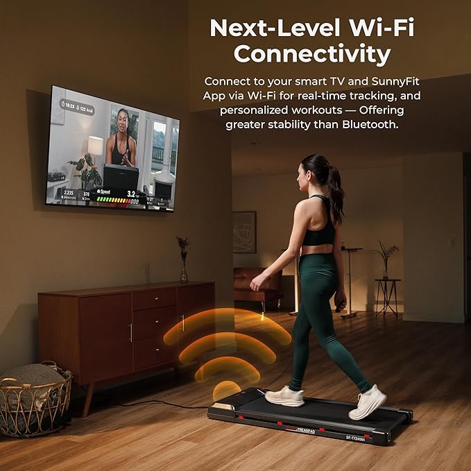 Sunny Health & Fitness Smart Wi-Fi Treadmills-FlexoryFit
