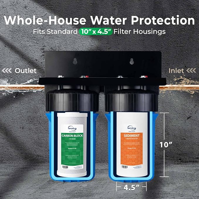 iSpring F2WGB21B Whole House 4.5"x10" Water Filtration High Capacity Sediment - Image 4
