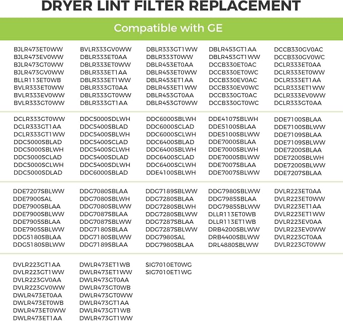 WE18X54 Dryer Lint Trap Filter Replacement - Image 3