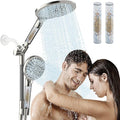 HANLIAN Filtration Shower Heads with Handheld Spray Combo, High Pressure Rainfall Shower Head with Handheld Combo, Filtered Dual Shower Head with Hand Held, Double Shower Heads (Brushed Nickel)