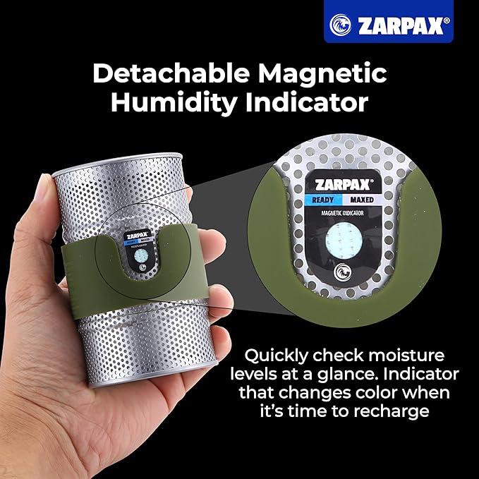Premium 7oz Desiccant Canisters for Gun Safe 4-Pack – Rechargeable Gun Safe Dehumidifier Canisters, Silica Gel Canisters for Safe Humidity Control, Moisture Absorber for Large Gun Cabinets