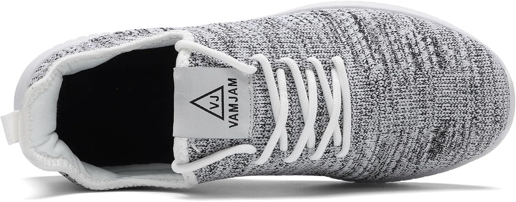 VAMJAM Men's Running Shoes Ultra Lightweight Breathable Walking Shoes Non Slip Athletic Fashion Sneakers Mesh Workout Casual Sports Shoes