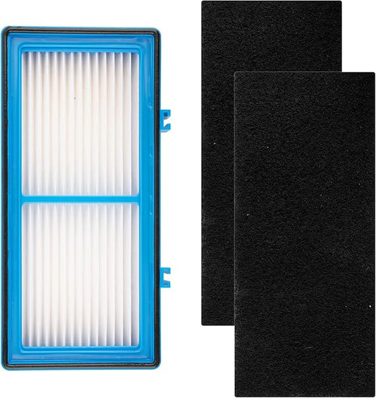 (3 Pack) AER1 Filter 1 HEPA Filters + 2 Carbon Booster Filters Compatible With Holmes AER1 Type Total Air Filter, HAPF30AT And HAP242-NUC, Replacement HEPA Filter Kit