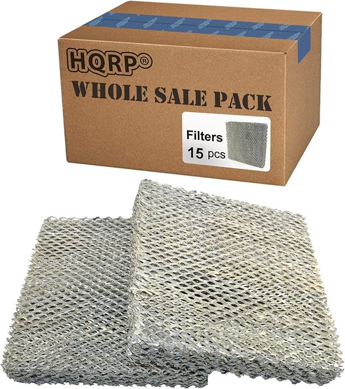 HQRP 15-Pack Water Filter Compatible with Trane/American Standard BAYPAD02A1310A; HUMD300A / HUMD500A / THUMD300ABA00B / THUMD500APA00B Humidifiers 10"x13"