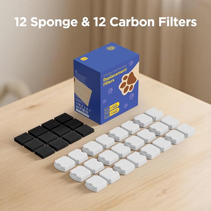 Pet Water Fountain Filters: 24 Per Fountain Filter Replacement - Image 8