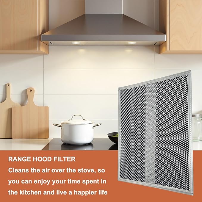 S99010308 Range Hood Charcoal Carbon Filters Replacement For Broan BPSF30 QS WS 99010308 And GE WB02X10707 Non-Ducted Range Hood,13.38 X 10.74 X 0.04 in Pack of 2