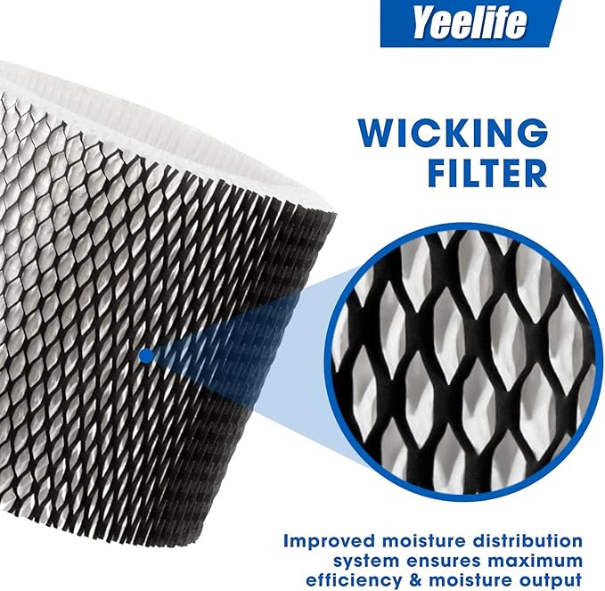 4 Pack HWF64 Humidifier Filter for Sunbeam Humidifier Filter B, SCM1746, Compatible with Holmes HM1730, HM1745, HM1746