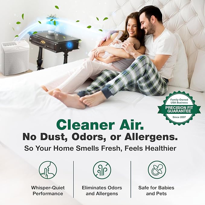 Crucial Air Purifier Filter – Compatible with Hunter® Brand Filter Part # 30931 – Models 30201, 30212, 301213, 30240, 30241, 30251, 30378, 30379, 30380, 30381, 30382, 30383 – Bulk Packs (2 Pack)