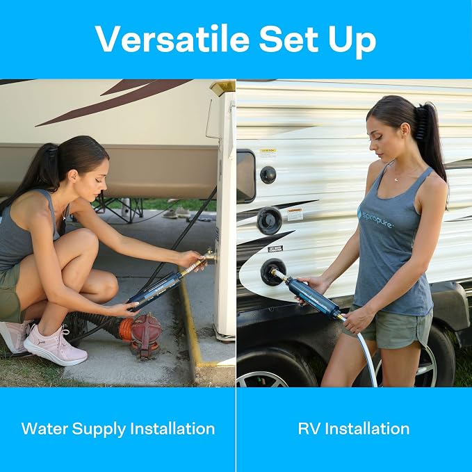RV Water Filter by SpiroPure – Multi-Stage Marine Inline Water Filter - Image 3