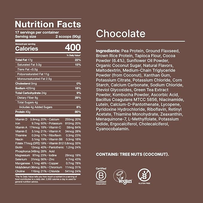 Huel Black Edition | Chocolate 40g Vegan Protein Powder | Nutritionally Complete Meal | 27 Vitamins and Minerals, Gluten Free | 17 Servings-FlexoryFit