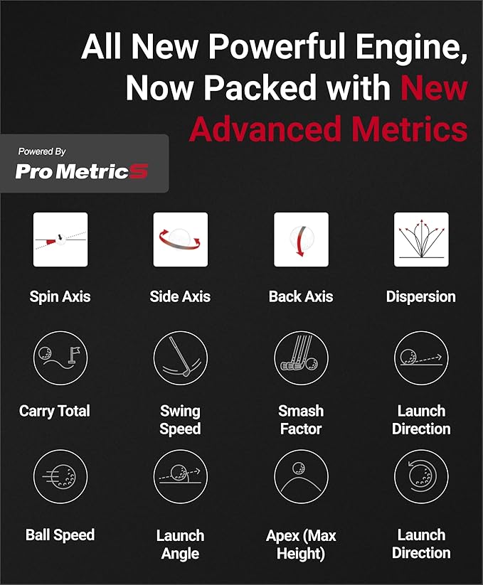 Voice Caddie SC4 PRO Golf Launch Monitor & 3D Driving Range Simulator for Indoor and Outdoor Use | Portable Golf Swing Analyzer & Tracker with Built-in Screen | No Fees