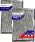 Air Filter Factory Replacement For Frigidaire FGMV174KFA Made In USA 12-Layer Microwave Oven Aluminum Mesh Grease 5.88 x 7.88 x 0.12 Inches Vent Filter 2-Pack