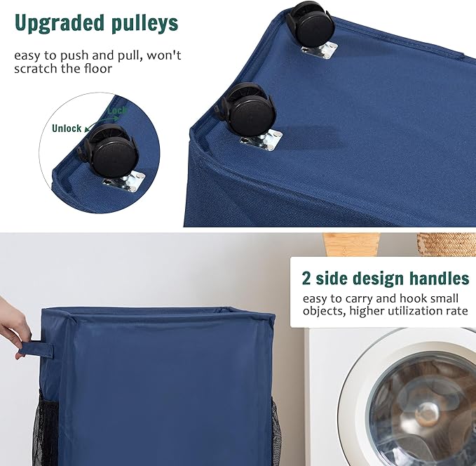 Yoga Mat Storage Racks, Home Gym Storage Rack with Wheels, Yoga Mat Holder Side 2 Mesh Pockets, Yoga Storage Basket Holds 4 Yoga Mats, 2 Foam Rollers, 6 Resistance Bands-FlexoryFit
