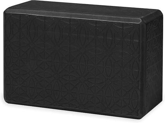 Gaiam Yoga Block - Supportive Latex-Free Eva Foam - Soft Non-Slip Surface with Beveled Edges for Yoga, Pilates, Meditation - Yoga Accessories for Stability, Balance, Deepen Stretches-FlexoryFit