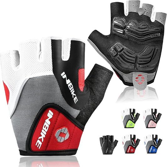 INBIKE 5mm Padded Half Finger Bike Bicycle Cycling Gloves-FlexoryFit