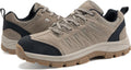OL OUTJET LEGEND Men's Waterproof Hiking Shoes Leather Comfortable Lightweight Anti-Slip Outdoor Walking Work Sneakers