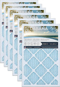 Cabana Filters 14x25x1 AC Furnace Air Filter, Merv 11 Capture Unwanted Particles, Pleated Furnace Filter HVAC AC Filters - Made in the USA - 6 Pack