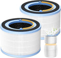 Sprout Replacement Filter Compatible with LEVOIT Sprout Air Purifier, 3-in-1 HEPA Filter, High-Efficiency Activated Carbon and Pre-filter for Dust Pollen Pet Smoke Wildfire, 2 Pack, White