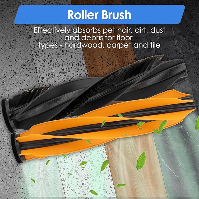 (22 Pack) X50 Ultra Replacement Parts for Dreame L50 Ultra/ L40S Pro Ultra/ X50 master Robot Vacuum Cleaner, 2 Roller Brushes, 6 Side Brushes, 5 Dust Bags, 5 HEPA Filters, 4 Mop Pads, Accessories Kit