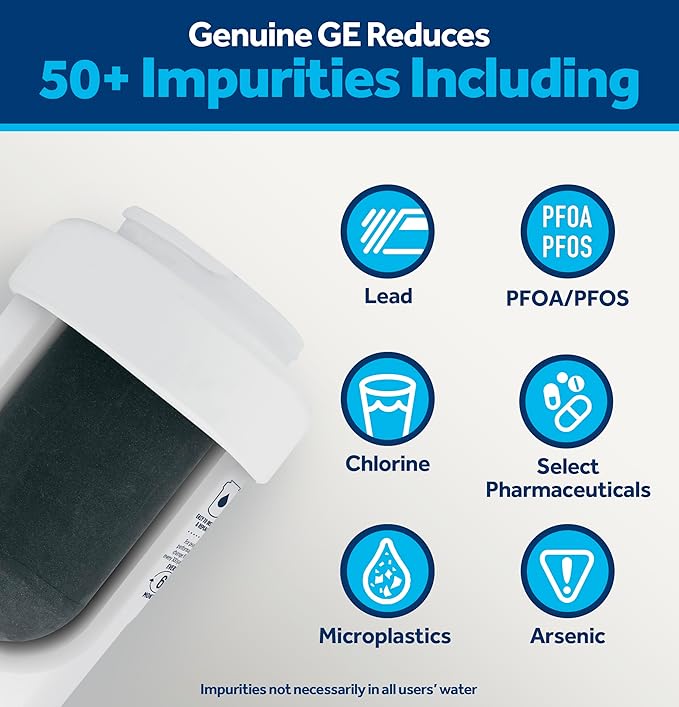 GE MWF™ Refrigerator Water Filter, Genuine Replacement Filter, Certified to - Image 2