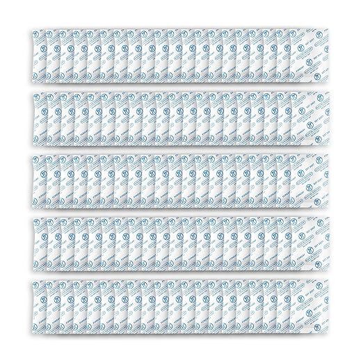 5Gram 100Packets Fonday Food Grade Silica Gel Packs Desiccants Moisture Absorbers Desiccants Packets Dehumidifier Packs