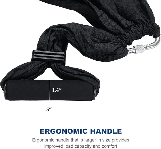 ZELUS Aerial Yoga Swing Sling Strong Yoga Hammock Kit Set Trapeze Inversion Equipment Include 2 Extensions Straps and Ceiling Mounting Kit-FlexoryFit