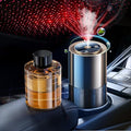 Smart Car Air Freshener,150ML Natural Fragrance Scents Air Freshener with Star Projector,300 Days Long Lasting, Car Essential Oil Diffuser, Automatic On/Off,Aroma Diffuser for Men Women