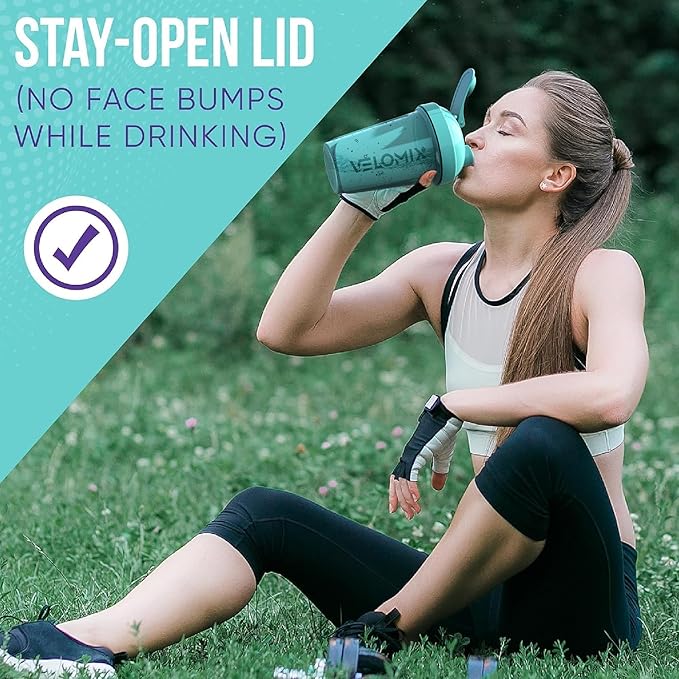 '-2 Pack- 20 oz Protein Shaker Bottles for Protein Mixes - 2x Wire Whisk | Leak Proof Shaker Cups for Protein Shakes and Pre Workout | Protein Shaker Bottle Pack-FlexoryFit