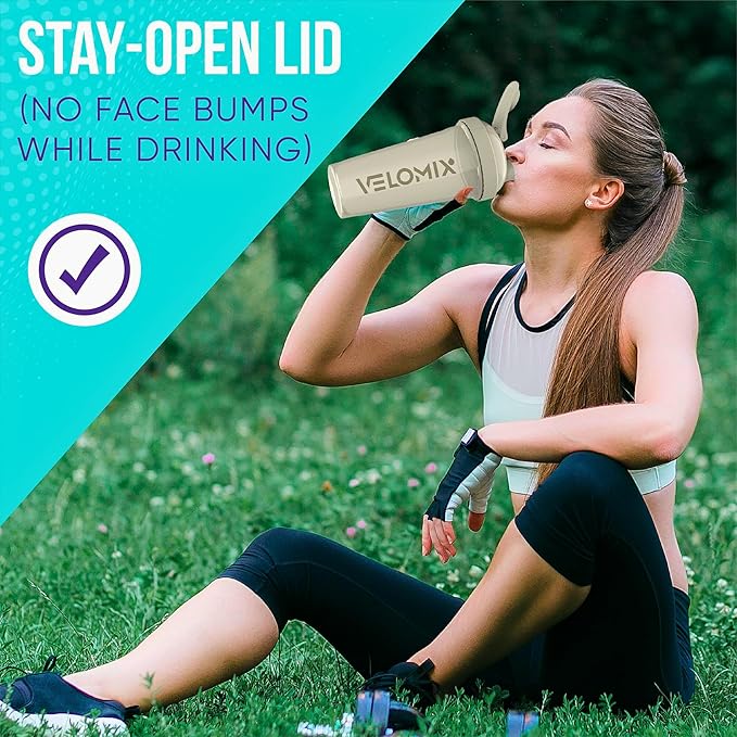 '-6 PACK- 28 oz Protein Shaker Bottle for Protein Mixes - 6x Wire Whisk | Leak Proof Shaker Cups for Protein Shakes | Protein Shaker Bottle Pack | Protein Shake Cup (Earth Tones Collection)-FlexoryFit
