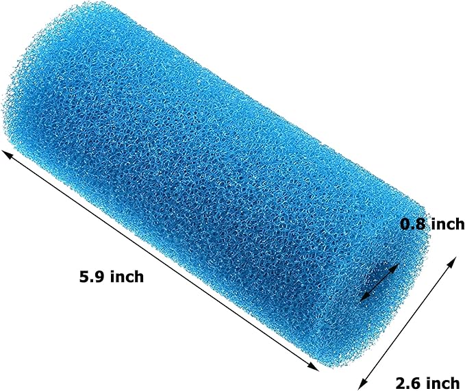 5.9″ Big Prefilter Foam Sponge Replacement Filtration Kit for Pond Aquarium Fish Tank Pad (3PCS)