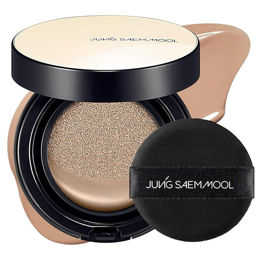 JUNG SAEM MOOL Essential Skin Nuder Cushion 26N Taupe Beige 0.49 Fl Oz, No Refill, Natural Radiant Finish Cushion Foundation with Buildable Coverage, Lightweight Texture, Korean Foundation Makeup-FlexoryFit