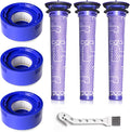 6 Pack Replacement Filters for Dyson V7 Animal V8 Animal V8 Absolute, 3 Pre Filters and 3 Post Filters, Replaces Part No.965661-01 & 967478-01