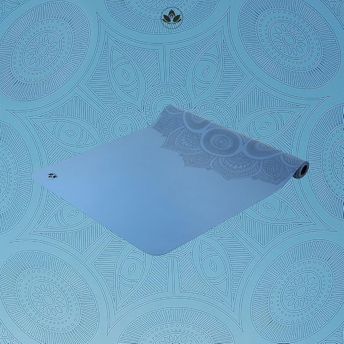 Clever Yoga Liquid Balance Thick Yoga Mat - Pro Exercise Yoga Mat with Non-Slip Surface for Home Gym, Earth-Friendly & Recyclable Pilates and Workout Pad Women & Men, 4.5 mm-FlexoryFit