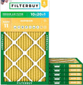 Filterbuy 10x20x1 Air Filter MERV 11 Superior Pet & Allergy Defense, by Filterbuy