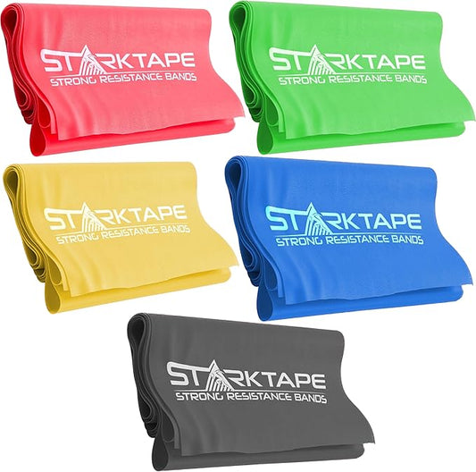 Resistance Bands Set. 3 or 5 Pack Non-Latex Physical Therapy, Professional Elastic Band. Perfect for Home Exercise, Workout, Strength Training, Yoga, Pilates, Rehab, Gym-FlexoryFit