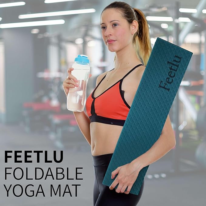 Foldable Yoga Exercise Mat – Lightweight, Anti-Slip, and Easy to Store for Yoga, Pilates, Home Workouts, and Floor Exercises-FlexoryFit
