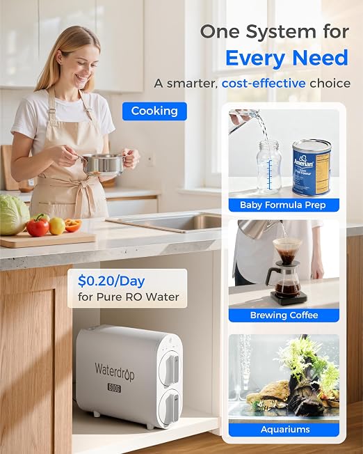Waterdrop G2P600 Reverse Osmosis System, TDS Reduction, 7 Stage Water Filtration - Image 7