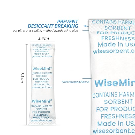 1500pcs 5 Gram Premium Silica Gel Packets, Food Safe Desiccant Packs, Desiccant Moisture Absorbers for Storage