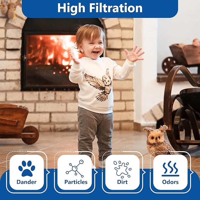 Funmit HDC-12 Humidifier Super Filter Wick Replacement for AIR-Care HDC12 Ess-ick Air HD13030 HD1303 HD14060 Emerson ES-12 Kenmore 14911 Humidifier 4 Pack