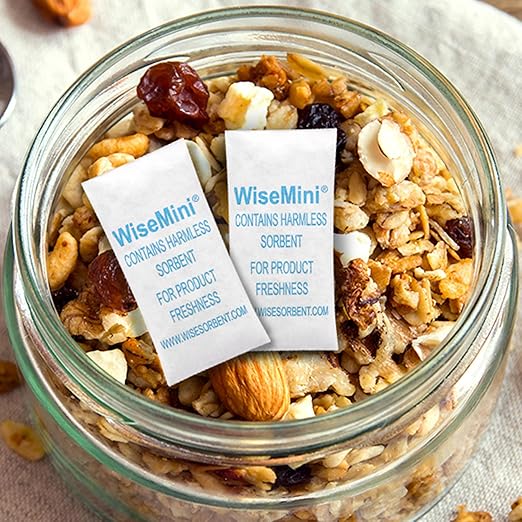 0.25 Gram 1200 Pack Silica Gel Packets, Dessicant Packets, Silica Gel Packs, Moisture Absorbers for Food Storage, Food Safe Desiccant Dehumidifiers