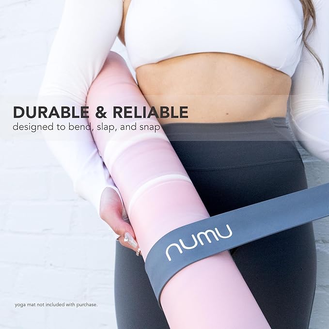 Numu Yoga Mat Strap Slap Band - Easy Snap On to Keep Exercise Mat Tightly Rolled and Secured for Yoga Mat Storage and Travel-FlexoryFit